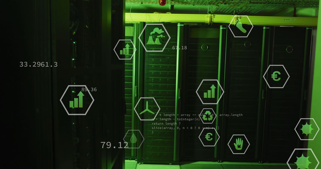 Cloud Data Processing Interface in High-Tech Server Room