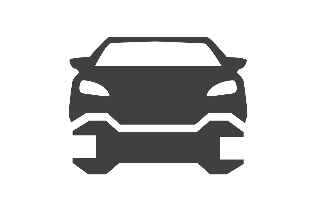 Car Service Symbol Illustration on Transparent Background