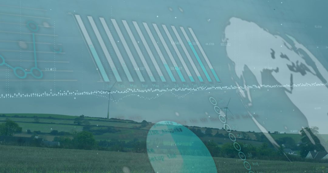 Digital Interface with Wind Energy and Global Data Visualization
