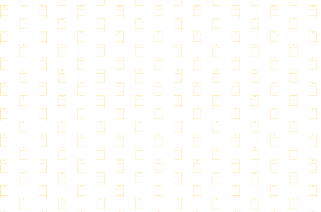 Repeating Yellow Badges Pattern on Transparent Background