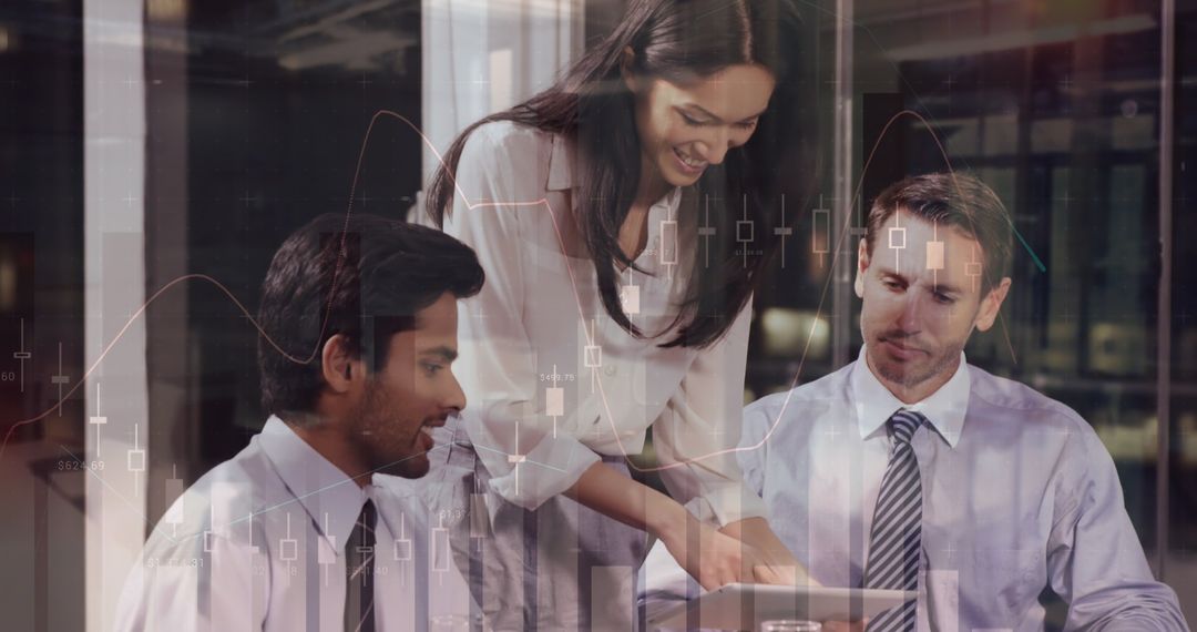 Collaborative Team Analyzing Digital Financial Data