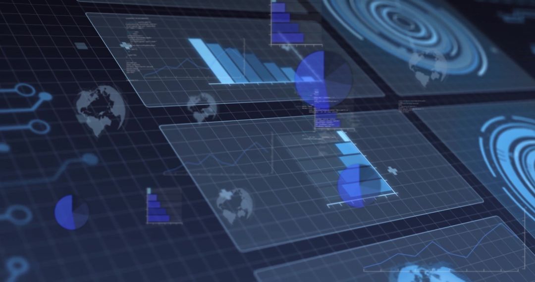 Futuristic Data Visualization in Virtual Workspace