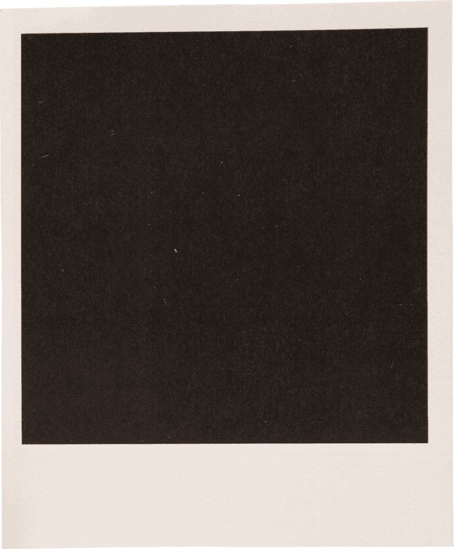 Blank Vintage Photograph Frame on Transparent Background