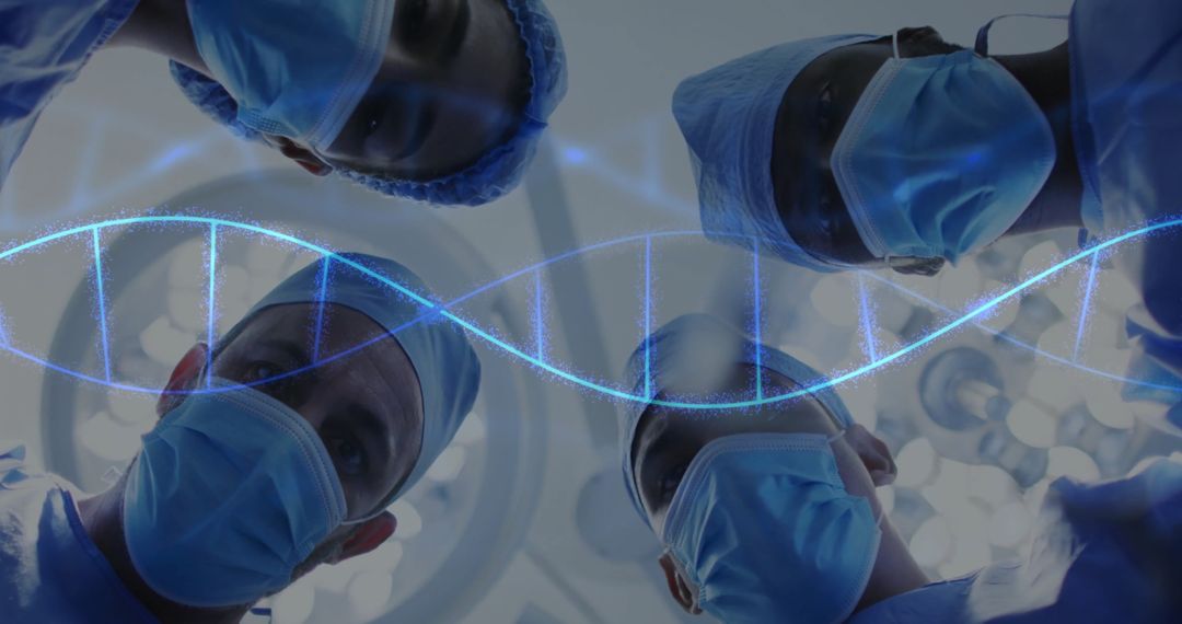 Surgeons and Rotating DNA Strand Highlight Genetic Research