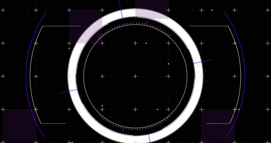 Digital Interface Showing Futuristic Scanning Technology