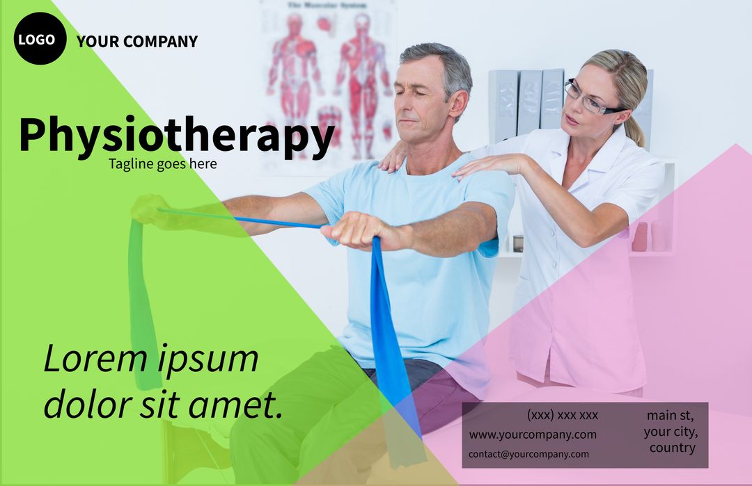 Professional Physiotherapy Session with Therapist Assisting Patient