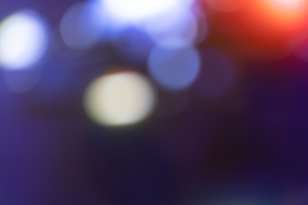 Abstract Blurred Lights with Bokeh Effect in Dreamy Colors