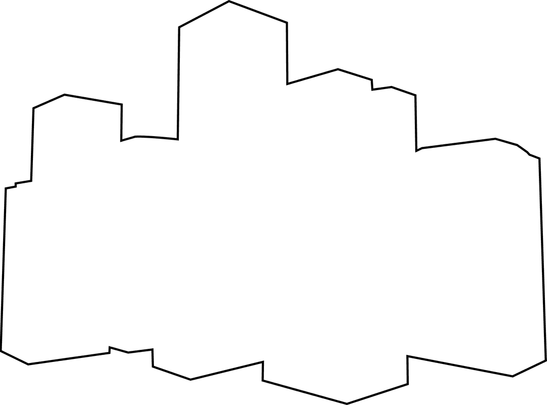 Abstract Fluid Shape on Transparent Background