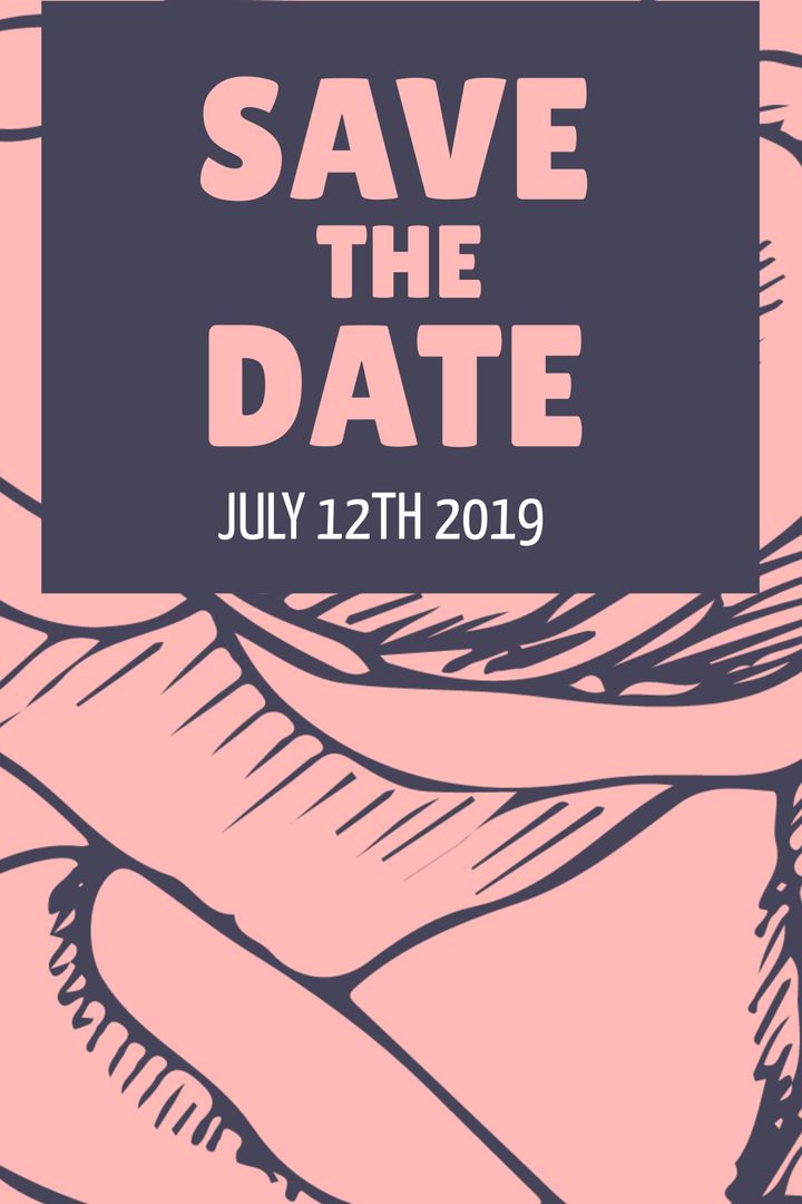 Elegant Save the Date Event Announcement with Abstract Design - Download Free Stock Images Pikwizard.com