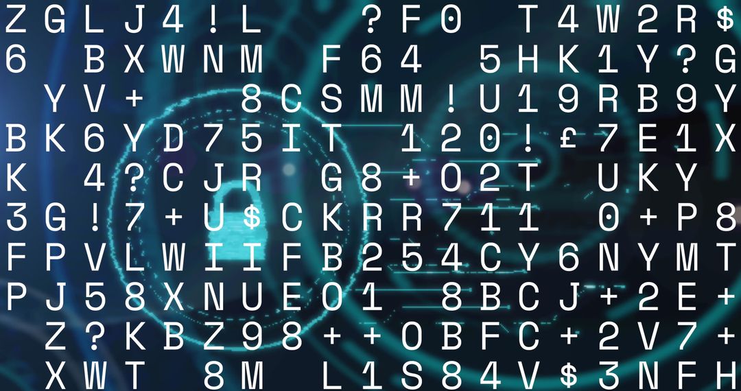 Futuristic Digital Interface with Data Stream Representation