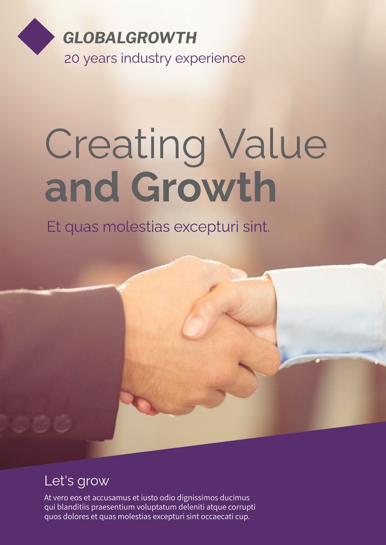 Business Handshake Greeting Symbolizing Trust and Partnership