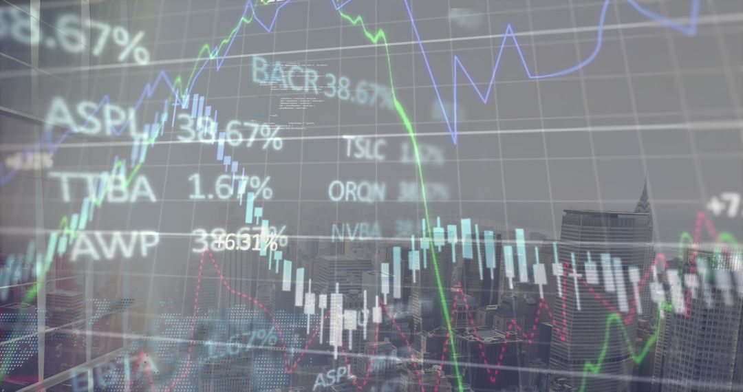 Financial Graphs and Cityscape Merging Conceptualizing Economy