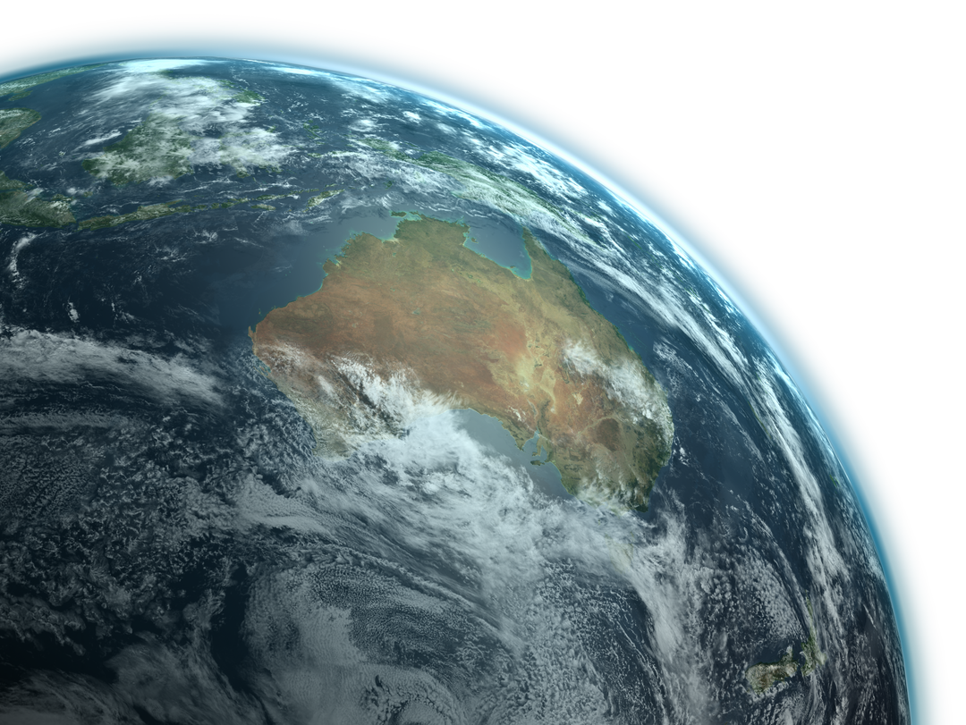 Transparent Earth with Clouds Clearing Over Australia - Download Free Stock Images Pikwizard.com