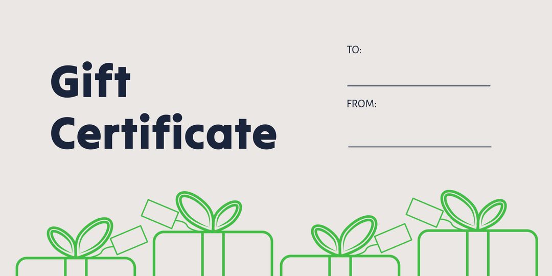Customizable Gift Certificate Template for Promotions - Download Free Stock Templates Pikwizard.com