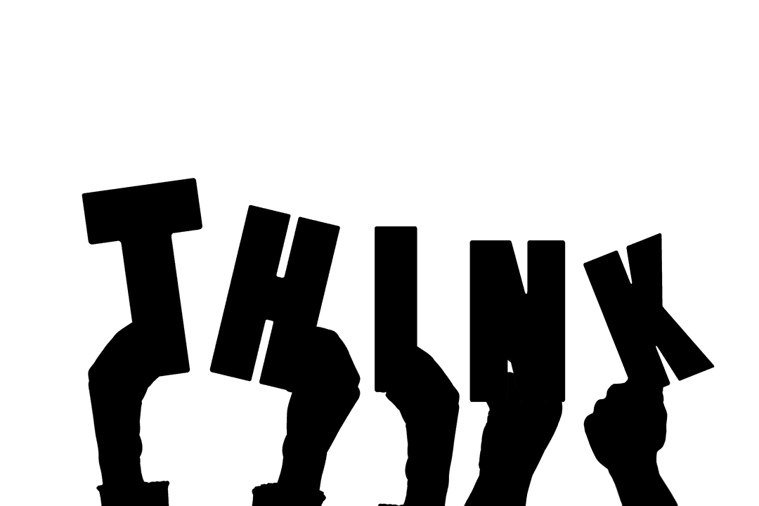 Transparent Illustration of Hands with Text Starts with Think