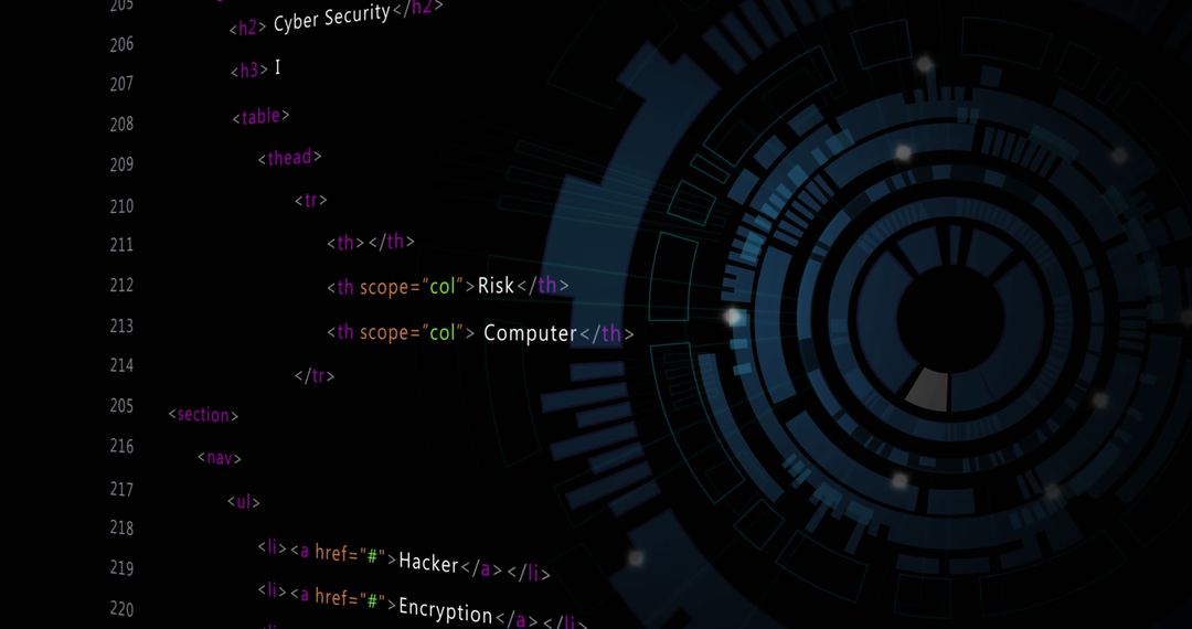 Futuristic data processing with digital security interface