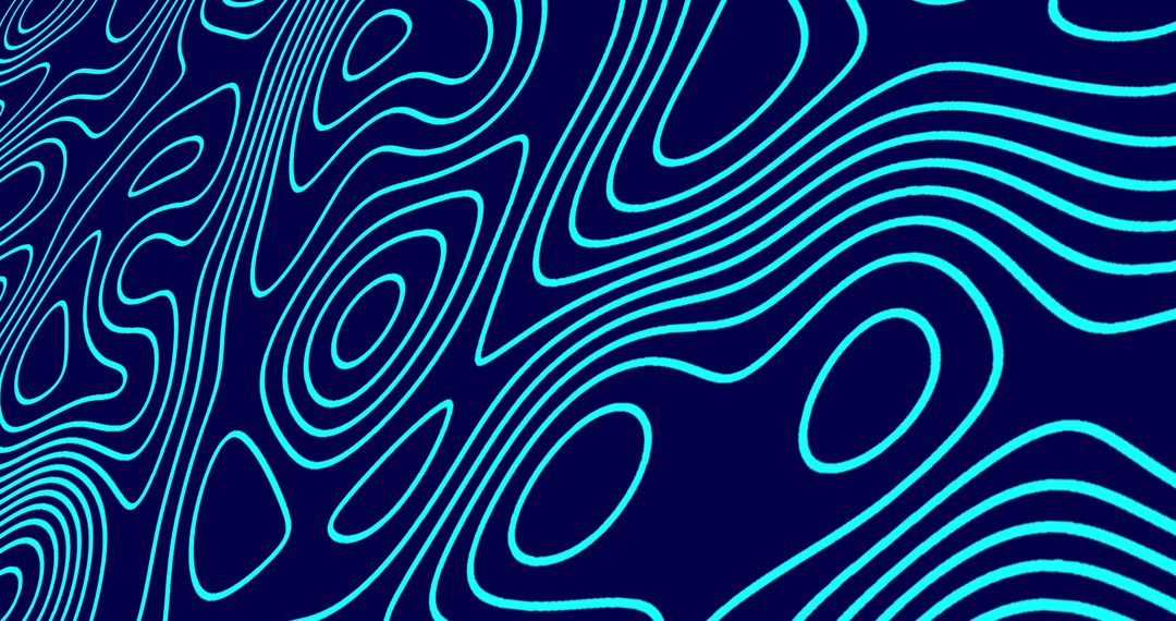 Hypnotic Blue Line Patterns on Dark Background