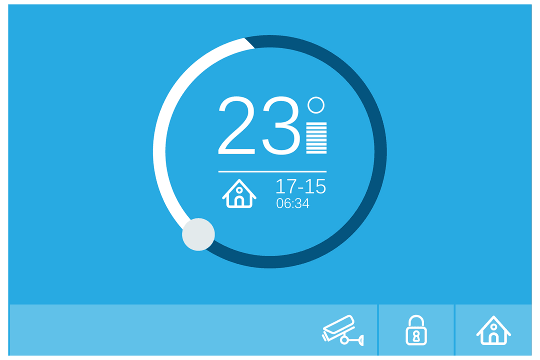 Transparent Smart Home Interface Display