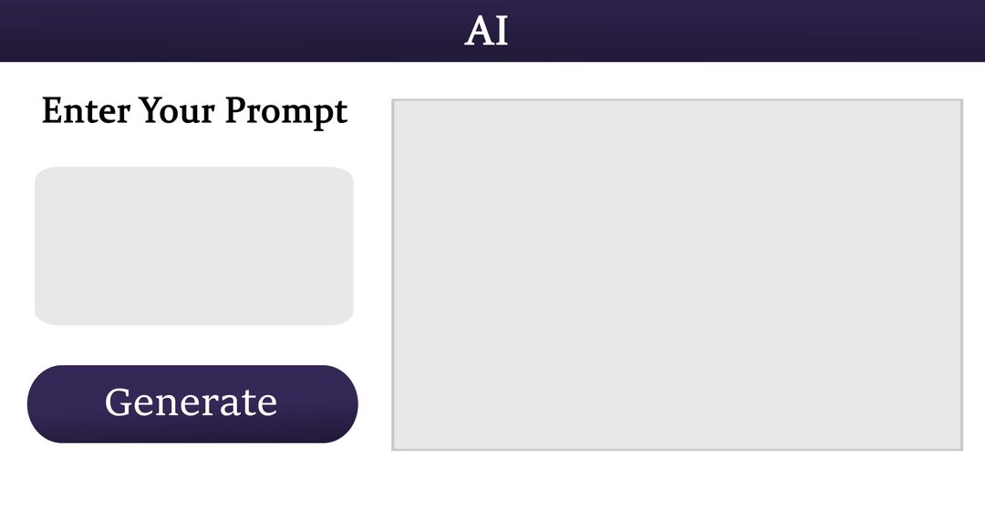 ai chat interface with input and generate options - Free Images, Stock Photos and Pictures on Pikwizard.com