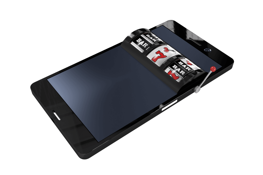 Transparent 3D Mobile Phone with Slot Machine Interface