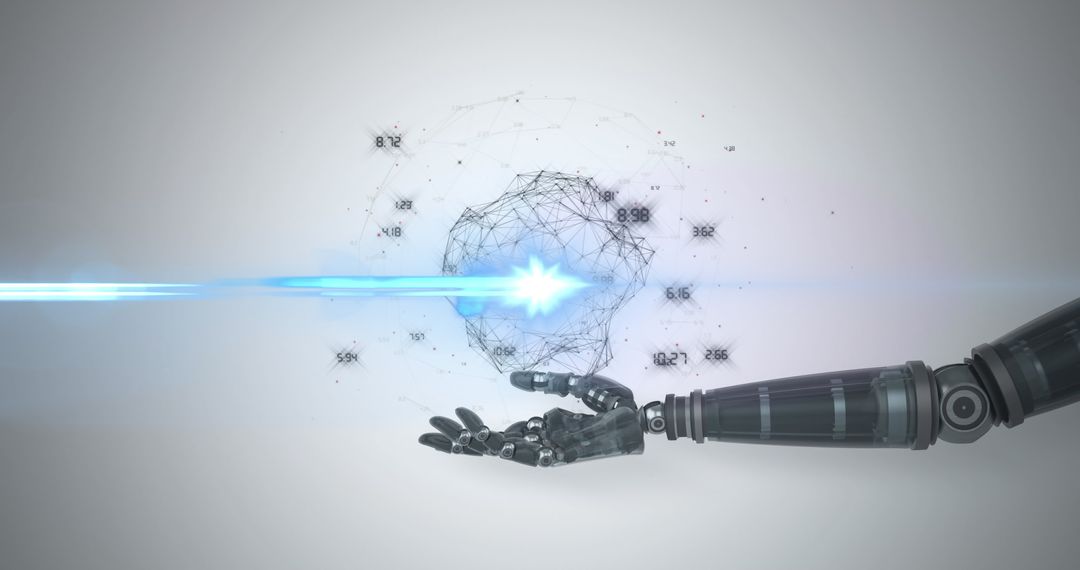 Robotic Arm with Digital Holographic Network Display