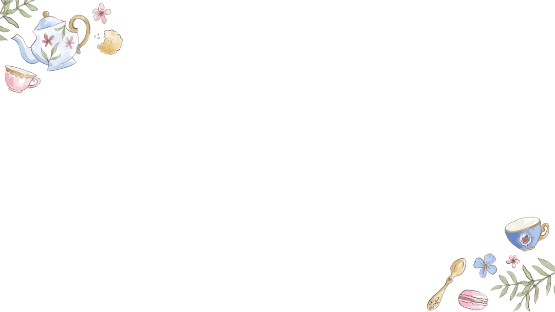 Elegant Tea Set with Floral Accents on Transparent Background