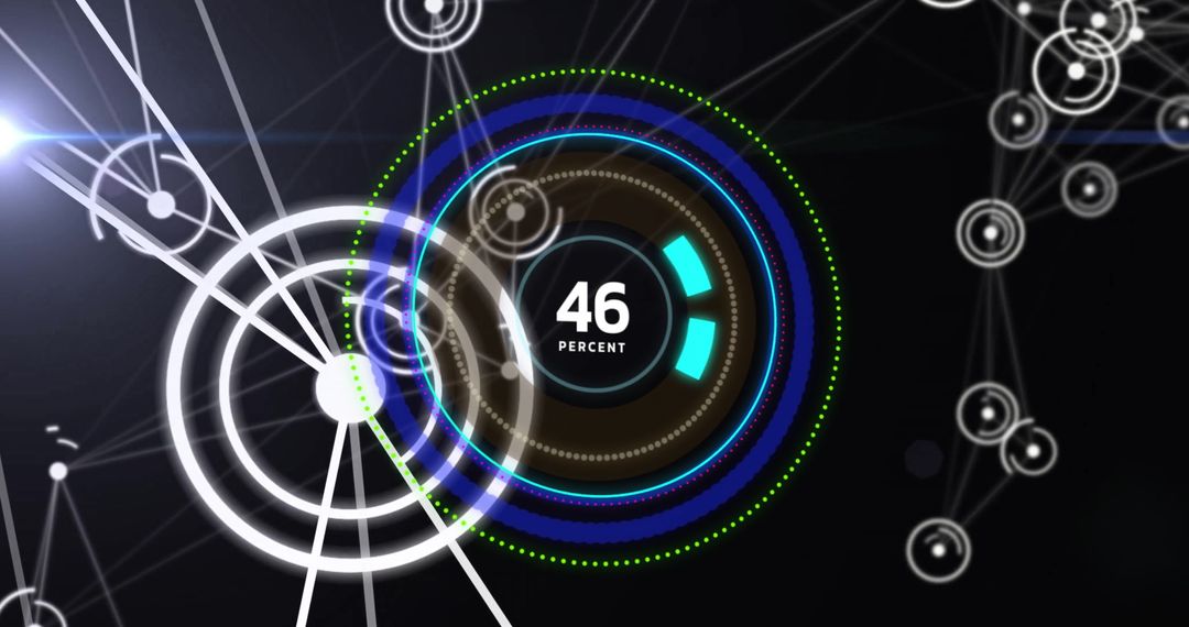 Futuristic Circular Progress Indicator for Data Visualization