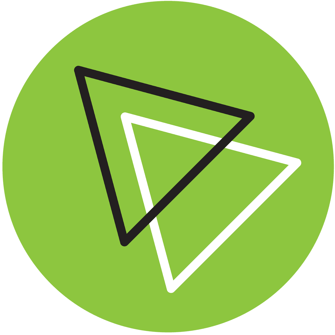 Geometric Transparent Illustration with Interlocking Triangles