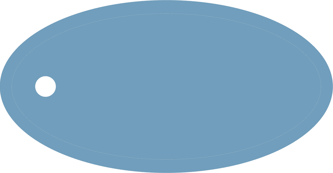 Blue Oval Tag With Transparent Background for Message or Label - Download Free Stock Images Pikwizard.com