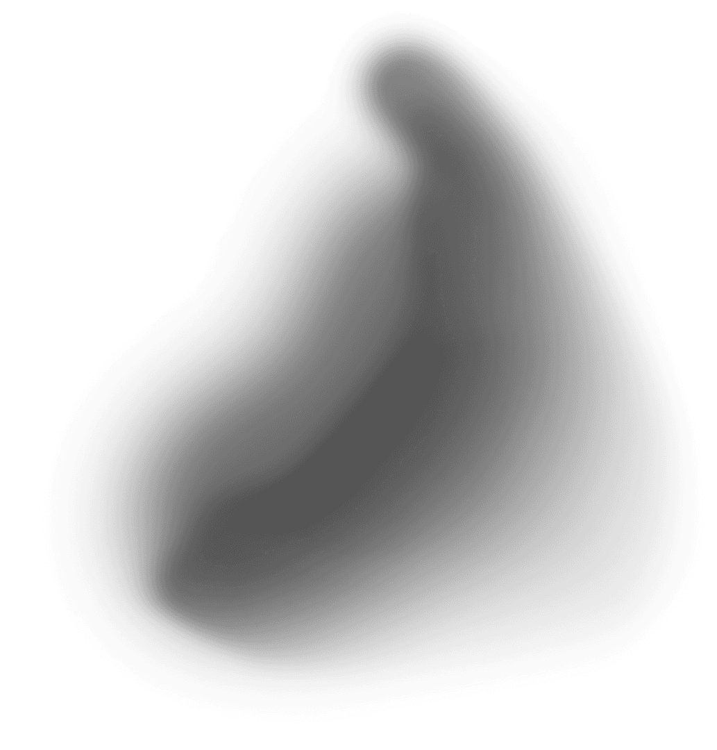 Black Abstract Shape on Transparent Background Design