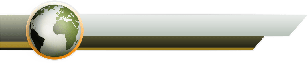 Global Abstract Graphic with International Theme on Transparent Background