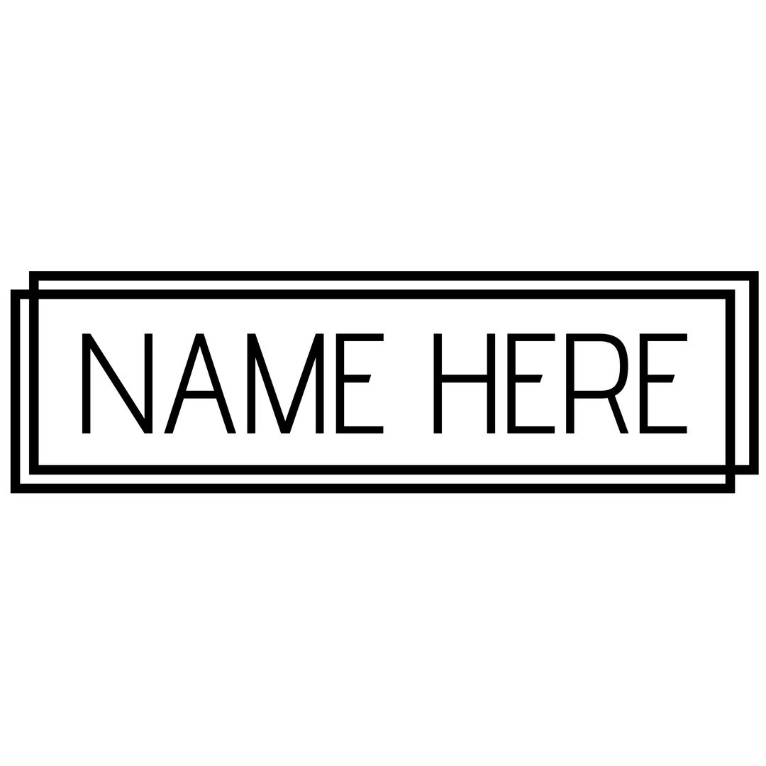 Minimalist Nameplate Template for Personal Branding - Download Free Stock Templates Pikwizard.com