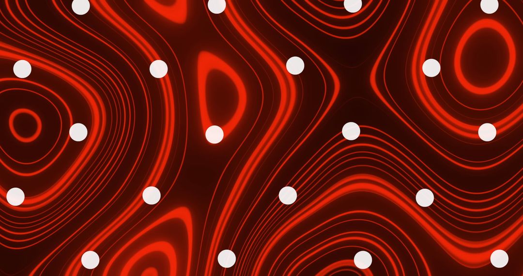 Abstract Red and White Striped Digital Pattern with Spot Movement