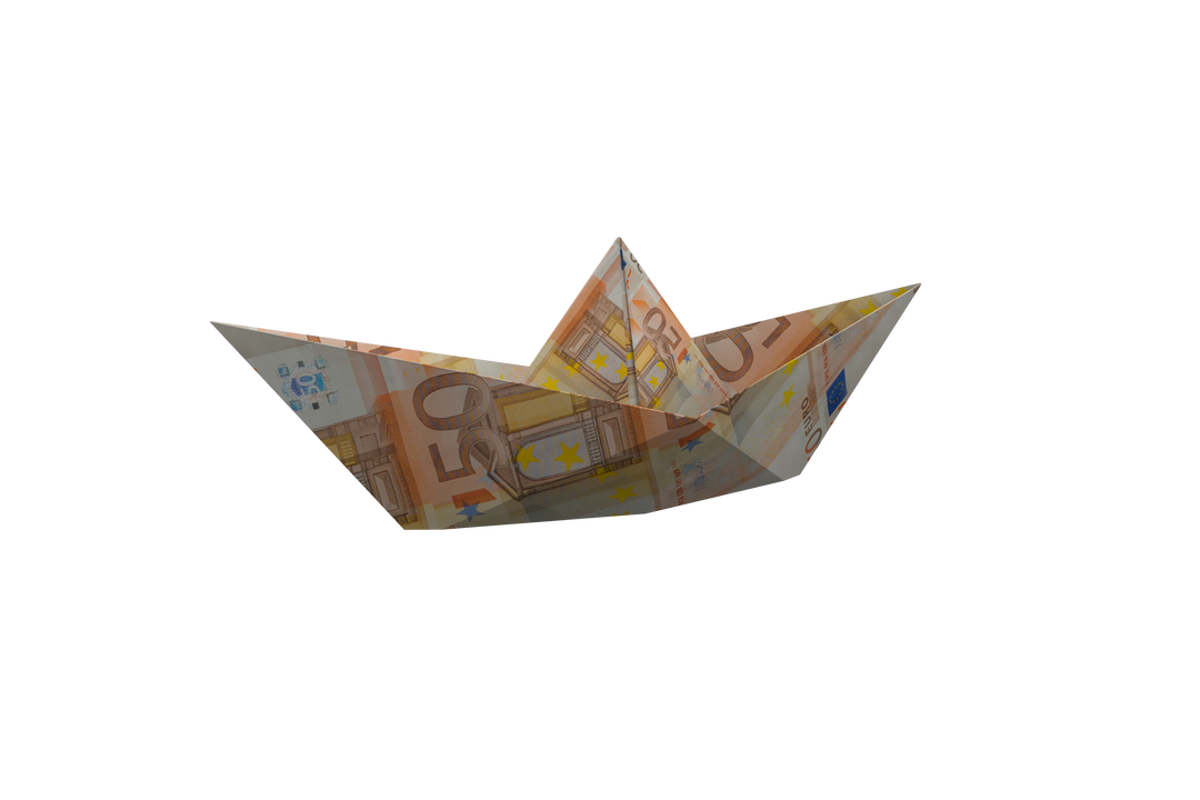 Transparent Paper Boat Made of Euro Banknotes Symbolizing Global Financial Journey - Download Free Stock Images Pikwizard.com