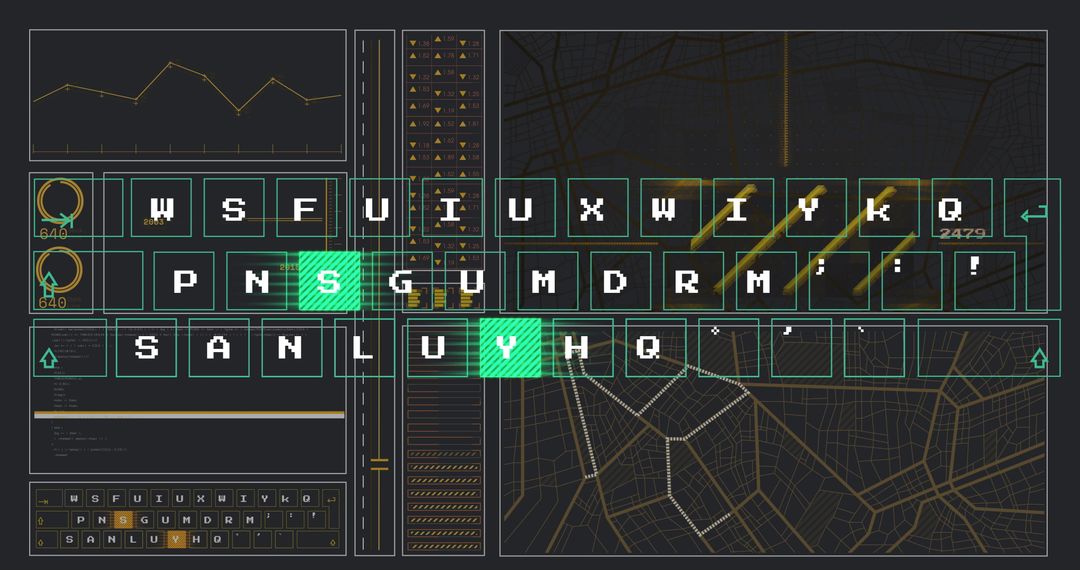 Interactive Data Visualization with Virtual Keyboard and Graph