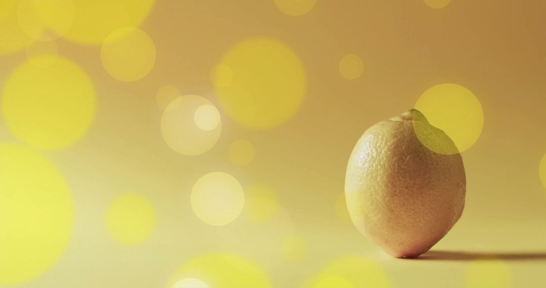 Bright Lemon with Soft Yellow Light Bokeh