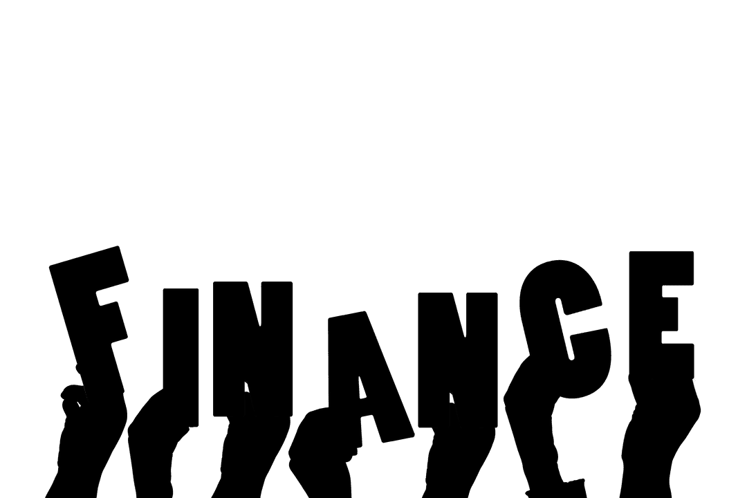 Transparent Digital Hands Holding Finance Concept