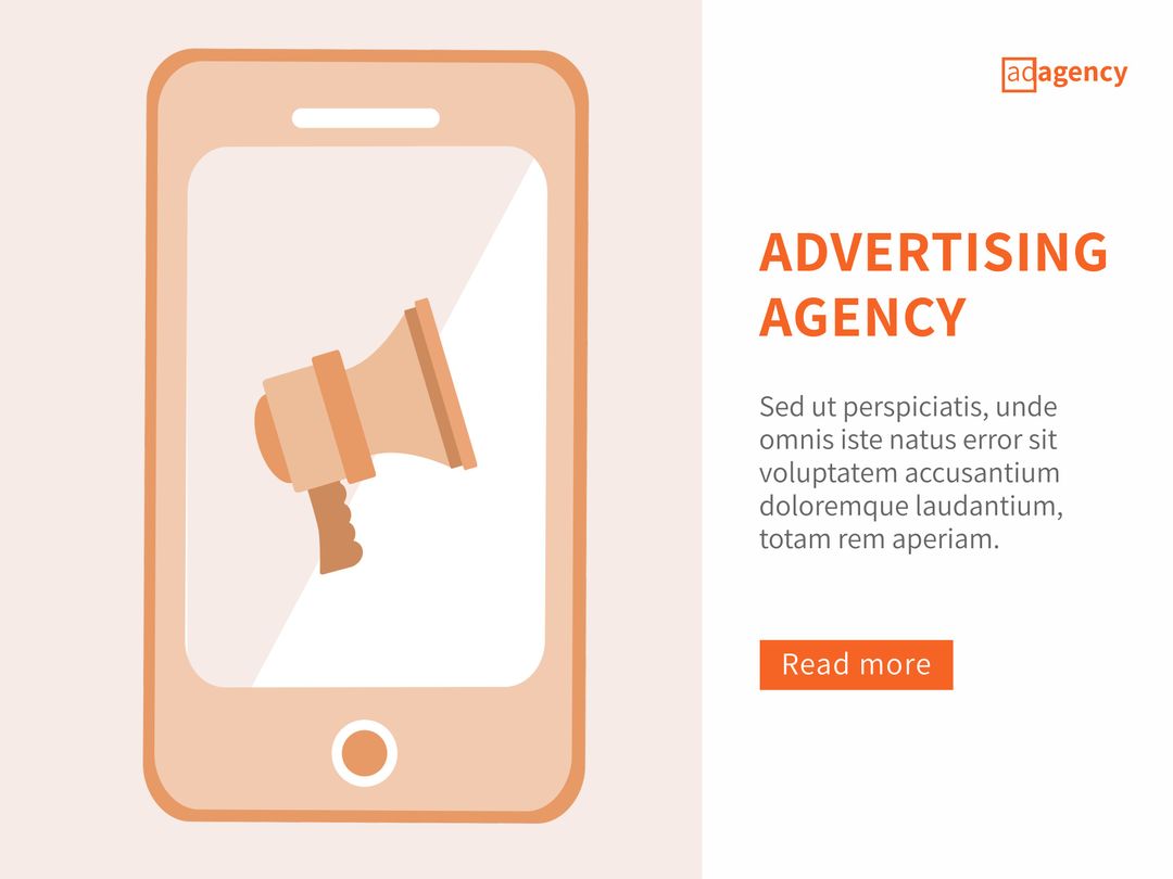 Digital Marketing Promotion with Smartphone and Megaphone