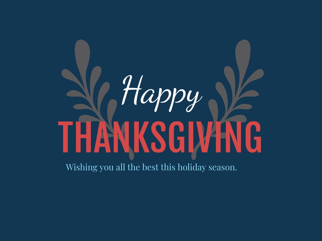 Elegant Thanksgiving Greeting Card with Warm Holiday Wishes