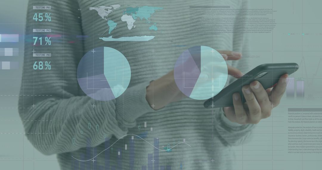 Digital Interface Overlay on Smartphone Use