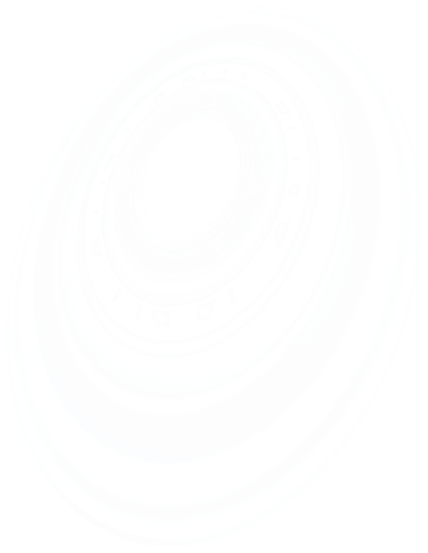 Futuristic Digital Rings on Transparent Background