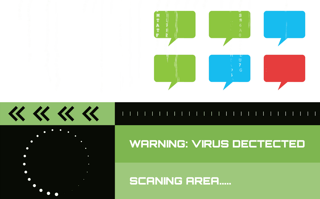 Transparent Digital Interface Showing Virus Detection Message - Download Free Stock Images Pikwizard.com