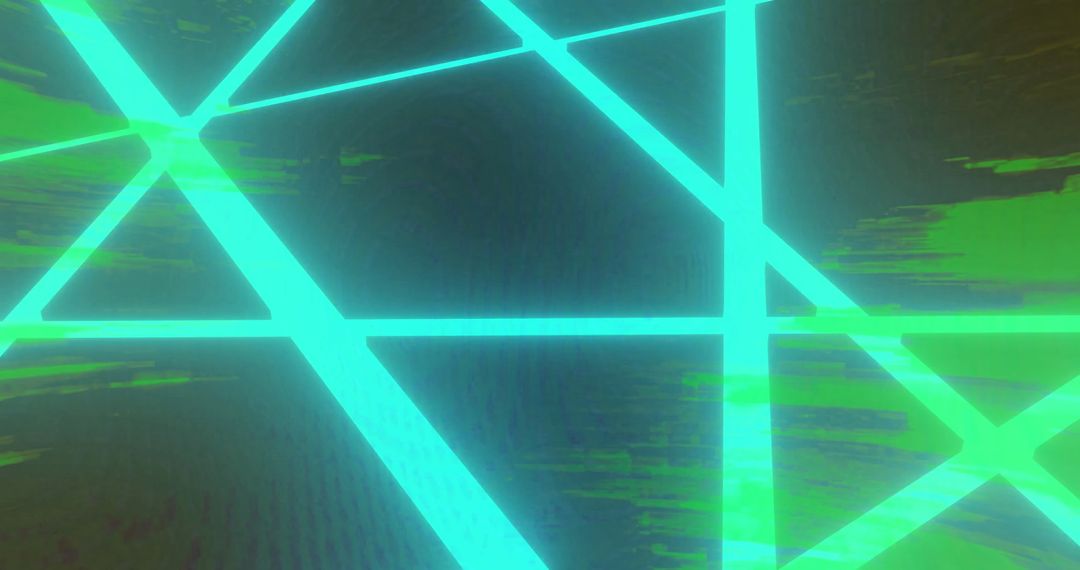 Abstract Neon Lines with Geometric Glow and Noise Texture