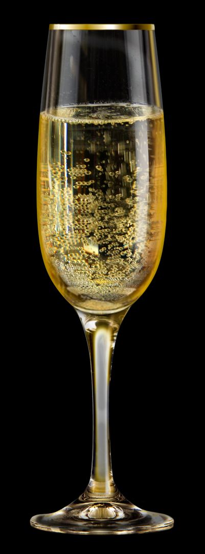 Close-up of a Champagne Glass with Sparkling Bubbles - Free Images, Stock Photos and Pictures on Pikwizard.com