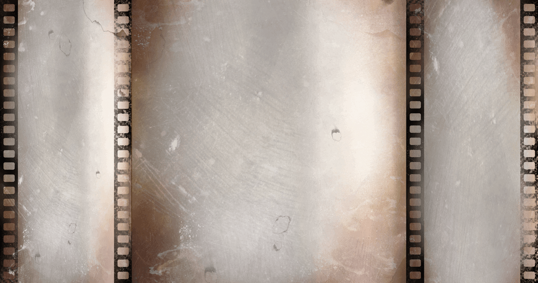 Retro Distressed Film Illustration on Transparent Background