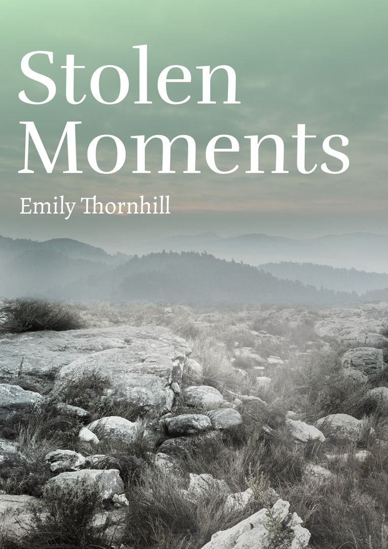 Stolen Moments Bookcover with Rocky Mountain Landscape - Download Free Stock Templates Pikwizard.com