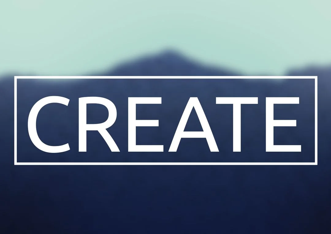 Create text against blur background - Image