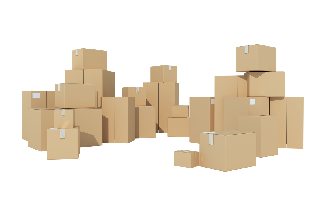 Transparent Stack of Cardboard Boxes on White Background - Download Free Stock Images Pikwizard.com