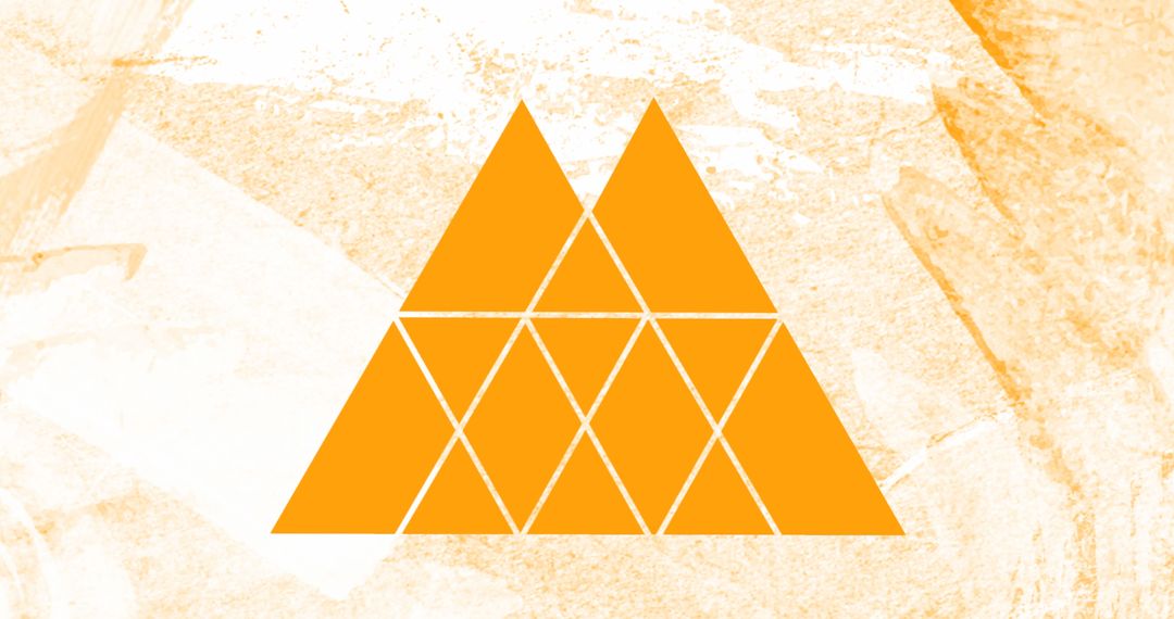 Geometric Triangle Pattern on Textured Yellow Background - Free Images, Stock Photos and Pictures on Pikwizard.com