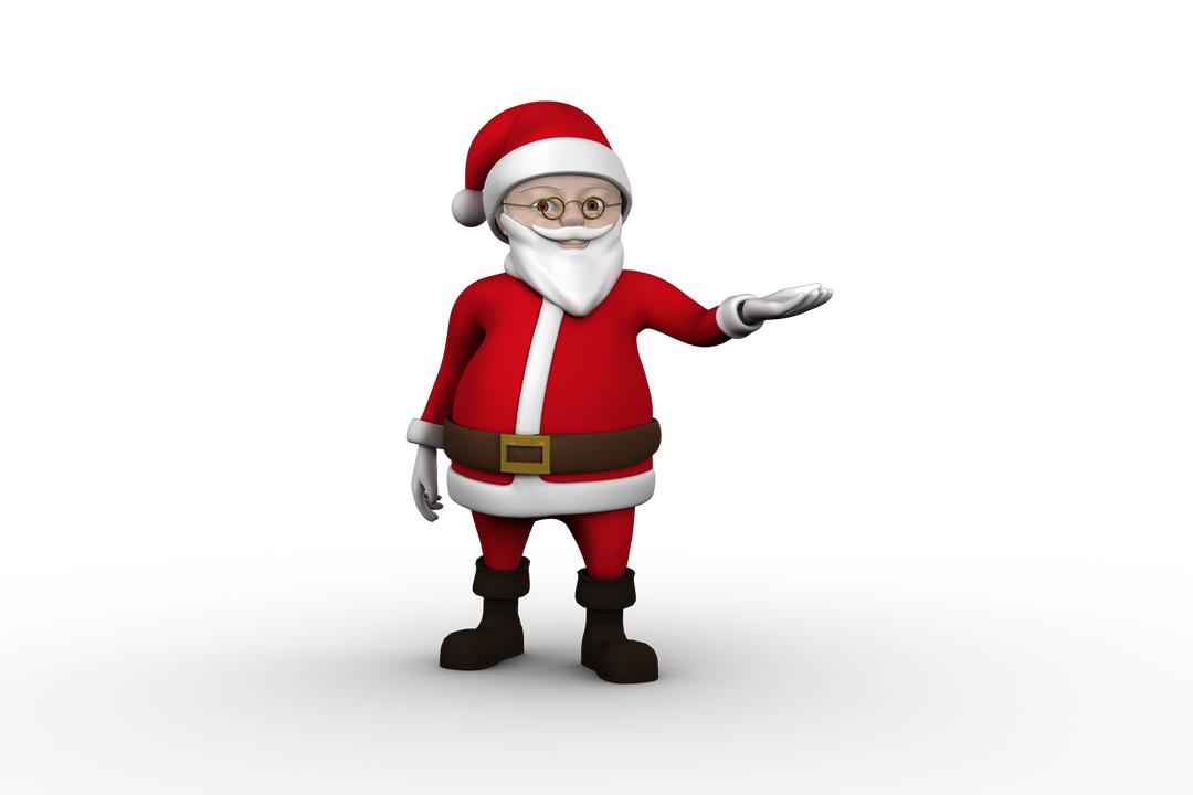 Transparent Cute Cartoon Santa Claus Gesturing - Download Free Stock Images Pikwizard.com